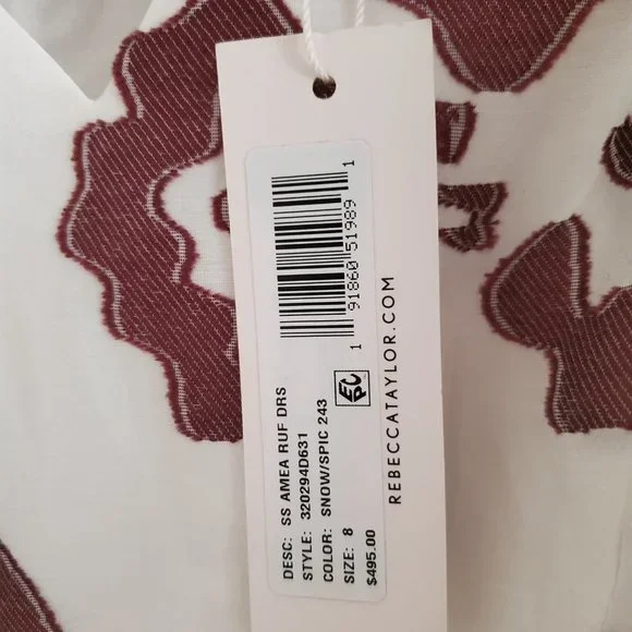 💐 🏵 HOST PICK 💐  REBECCA TAYLOR NEW w/TAGS : Amea Floral Ruffle Dress - Picture 7 of 13